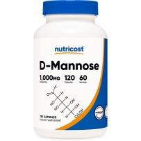 Nutricost D-甘露糖胶囊 500mg120 粒 泌尿健康