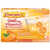 益满喜Emergen-C嗨C粉 元气粉维生素C泡腾粉 1000mg30包柑橘味