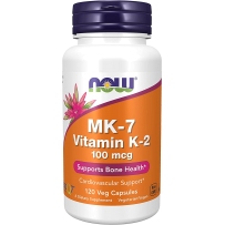 NowFoods诺奥 MK7维生素K2胶囊 120粒 保护心血管防止动脉钙化中老年健康