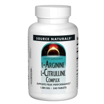 Source Naturals L-精氨酸L-瓜氨酸复合片 240粒