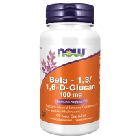 NOW FOODS 诺奥 β1,3/1,6葡聚糖胶囊 100mg*90粒