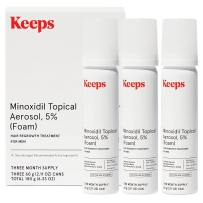 Keeps  含5%米诺Minoxidil地尔 男士头发生长泡沫  男士泡沫款60g*3瓶