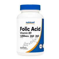 Nutricost 高含量叶酸胶囊 1000mcg*240粒