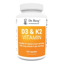 Dr. Berg’s 伯格医生维生素 D3 & K2， 120粒
