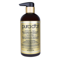 Pura d'or普拉多 有机摩洛哥坚果油洗发护发系列 促进头发健康 金标纯防止头发稀疏脱发掉发洗头洗发水473ml
