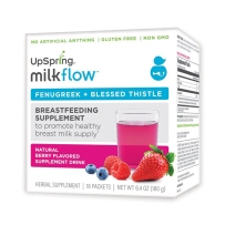 婴尔葆upspring milk flow催乳素催奶茶下奶通奶16包 混合莓味