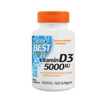 Doctor's Best 维生素D3软胶囊 促进钙吸收 5000IU 360粒