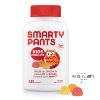 SmartyPants 儿童复合维生素软糖 含omega3+VD3+B12果味120粒