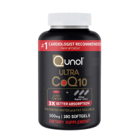美国直邮 Qunol还原型辅酶Q10 100mg*180粒软凝胶 3倍吸收 促进血管和心脏健康 