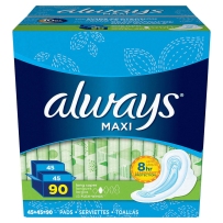 Always maxi 加厚超长护翼卫生巾 90片