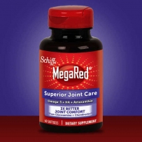 Schiff MegaRed磷虾油维骨力虾青素透明质酸353mg 60粒 关节护理