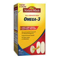 Nature Made 迷你超级鱼油 Omega-3 60粒 易服易吸收 