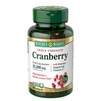 Nature's Bounty自然之宝蔓越莓胶囊25200mg 60粒卵巢泌尿