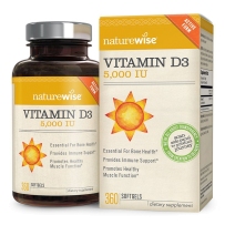 NatureWise 维生素D3软胶囊5000IU 360粒