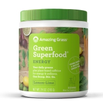 Amazing Grass新鲜绿色蔬菜粉能量蔬果粉纤维粉柠檬210g