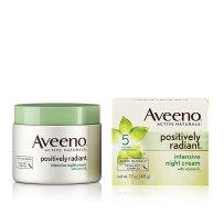 Aveeno 亮彩天然大豆精华维他命B3深度修护淡斑晚霜48ml