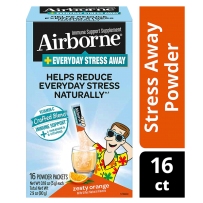 Airborne 复合多种VC补充剂维生素C冲剂1000mg 16包 减轻日常压力 增强免疫抗氧化  柑橘味