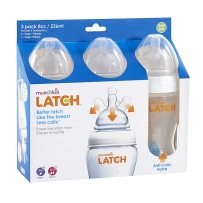 Munchkin麦肯齐Latch系列奶瓶 无毒 柔软 不含BPA 8盎司 3个装