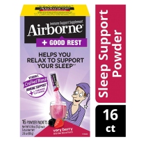 Airborne 复合多种VC补充剂维生素C冲剂1000mg 16包 减轻日常压力 增强免疫抗氧化 莓果味
