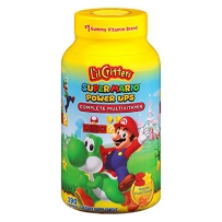 L'il Critters小熊软糖超级马里奥儿童软糖补充全面营养保健190粒天然水果味