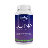 LUNA天然助眠片无依赖助眠缬草洋甘菊西番莲香蜂草胶囊60粒无依赖性