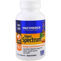 Enzymedica Digest Spectrum多重食物不耐受消化酶配方120 粒胶囊