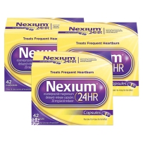 Nexium美国进口耐信胃药 24HR 20mg埃索美拉唑胃酸 溃疡抗灼热 42粒胶囊 三盒装