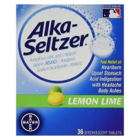 拜耳Alka-Seltzer Antacid柠檬味养胃泡腾片36粒弱碱缓解胃酸高涨气打嗝