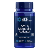 Life Extension 代谢激活剂AMPK 30粒 减肥瘦身燃脂脱脂瘦腰大肚子小肚腩腹部脂肪