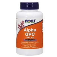 Now Foods 诺奥 阿尔法GPC胶囊300mg 60粒 优化神经系统优化记忆力认知力精神灵敏度