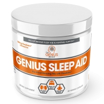 GENIUS SLEEP AID  智能睡眠药丸和肾上腺疲劳补充剂 40粒