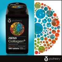 Youtheory 男性胶原蛋白片 390粒 含18种氨基酸 美容养颜 男性抗衰老片