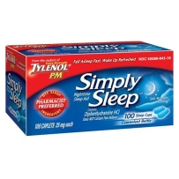泰诺Tylenol睡眠片 帮助睡眠 25mg 100粒