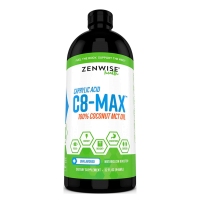 Zenwise Health  C8-MAX 辛酸中链脂肪酸甘油三酯代谢促进剂  无调味  32盎司（946毫升）