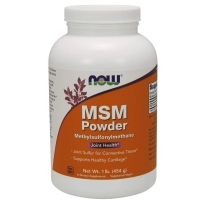 Now Foods 诺奥 MSM粉 454g 促进钙吸收补充软骨保护关节氨糖维骨力中老年健康