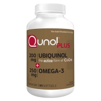 Qunol 辅酶 coq10保护心脏200mg鱼油90粒Omega3