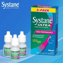 Alcon倍然Syatane人工眼泪隐形眼镜滴眼液10mlx3瓶装