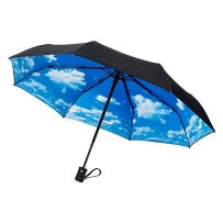 Crown Coast 伞里的晴天 云朵防风摺叠伞三折伞