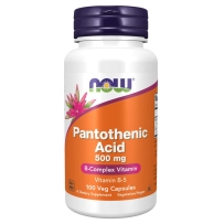 Now Foods 诺奥 pantothenic acid泛酸天然维生素B5 500mg 100粒