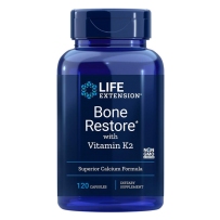 美国 LifeExtension 骨骼修复胶囊含维生素K2 120粒 强健骨骼增强骨密度助力钙吸收