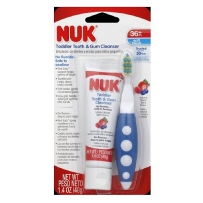 NUK  幼儿无氟可吞咽牙膏牙刷套装  天然混合浆果口味（12个月以上）