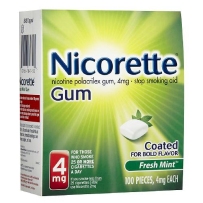 Nicorette尼古丁戒烟糖 薄荷味 4mg 100粒 