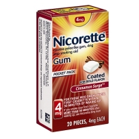 Nicorette尼古丁戒烟糖 肉桂味 4mg 20粒 