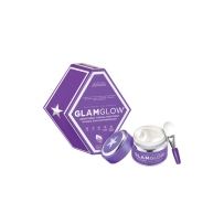 GlamGlow格莱魅紫罐发光面膜40g带刷子 紧致撕拉保湿