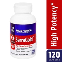 Enzymedica 非转基因 膳食补充剂 高活性舍雷肽酶SerraGold 120粒