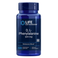 美国 Life Extension 苯丙氨酸素食胶囊 500毫克 100粒 