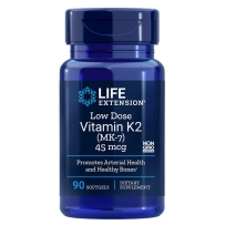 Life Extension 低剂量维生素K2(MK-7 )软胶囊 45mcg 90粒 维护骨骼健康