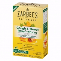 Zarbee's 小蜜蜂缓解咳嗽喉痛 + 日间粘液去除混合饮料天然柠檬味96 g