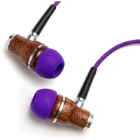 Symphonized NRG 2.0高级实木耳噪音隔离耳机（包含麦克风）紫色