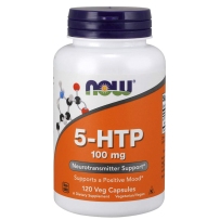 美国NOW Foods 诺奥 5-羥色胺酸5-HTP 改善抑郁睡眠100mg120粒舒缓情绪